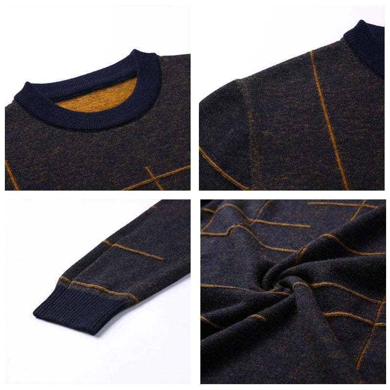 O-Neck Pull Cotton Striped Sweaters