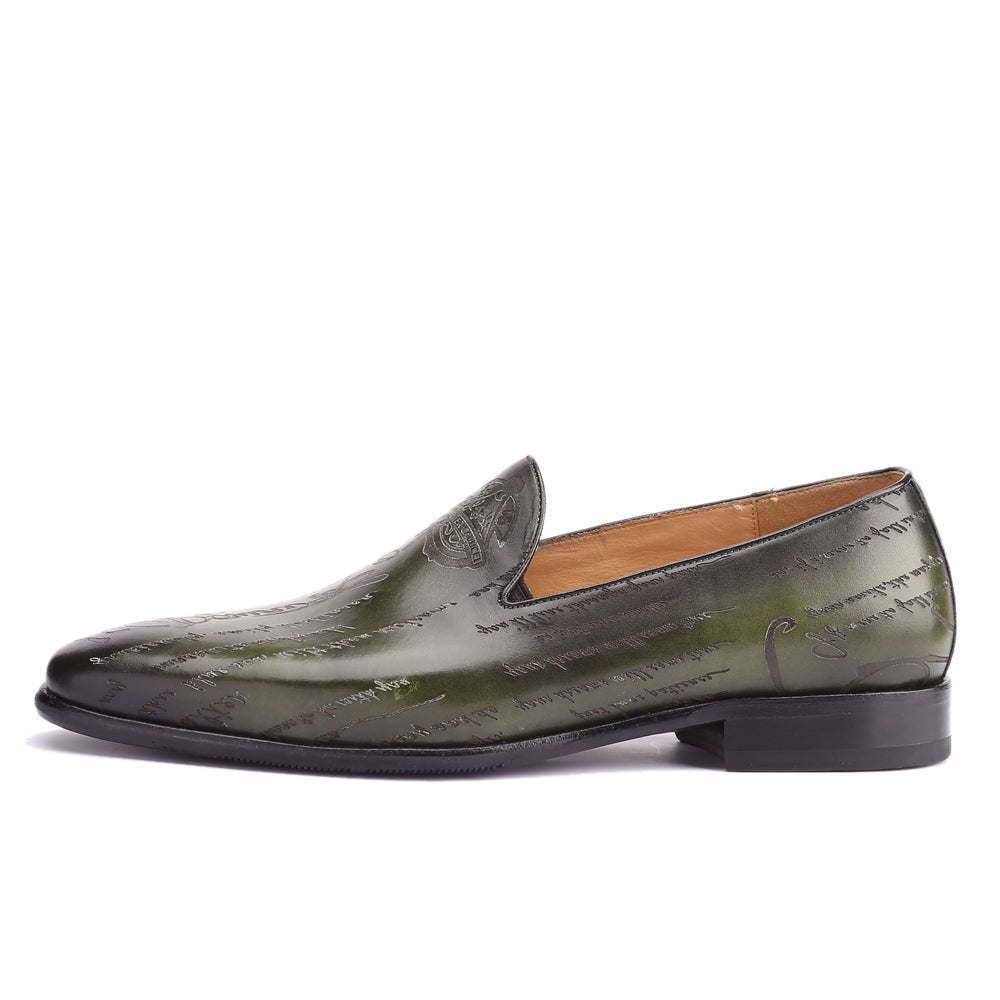 Slip On Embossed Leather Men Formal Loafers