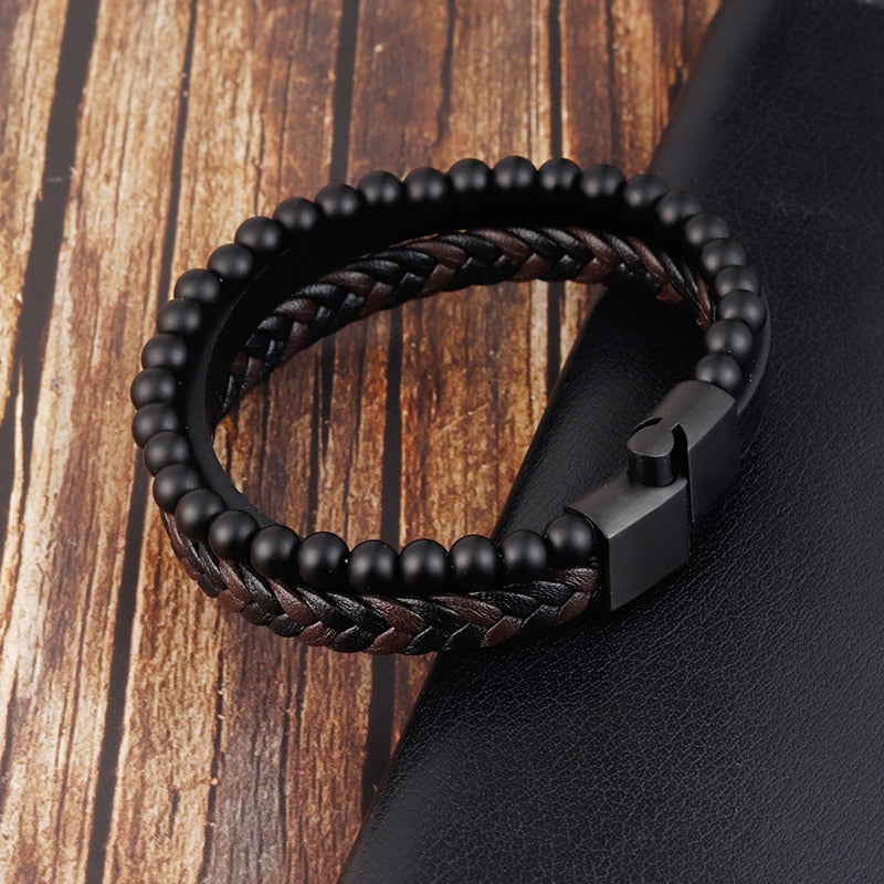 Stainless Steel Magnetic Triple Style Bracelet