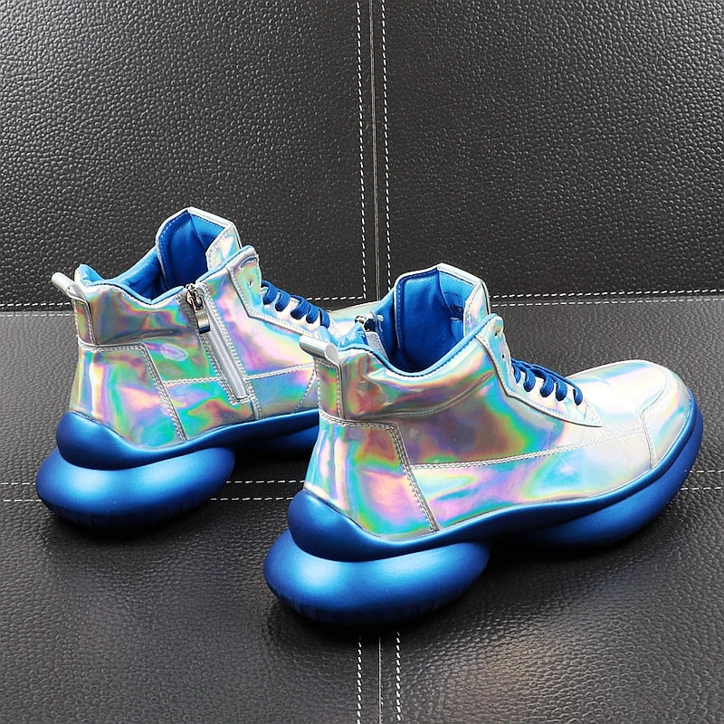 Youth High Top Bling Casual Design Men Sneaker