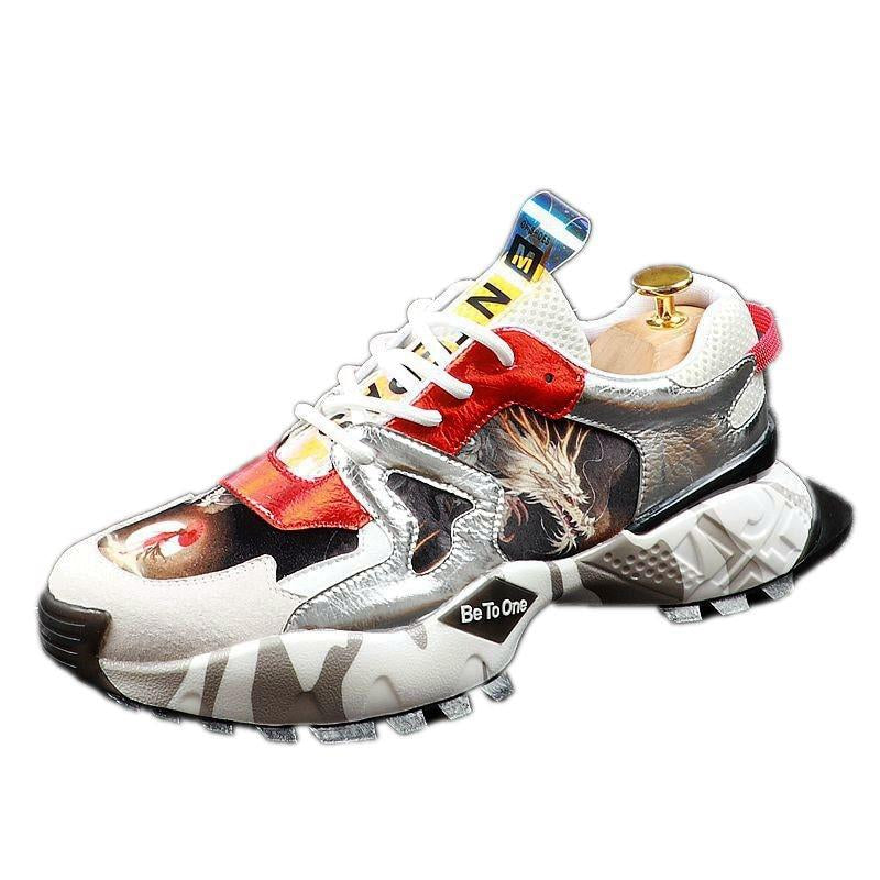 Thick Bottom Chinese Style Breathable Style Men Sneakers