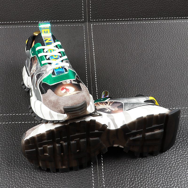 Thick Bottom Chinese Style Breathable Style Men Sneakers