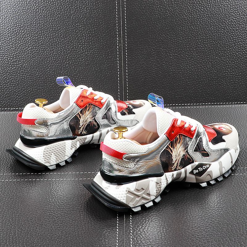 Thick Bottom Chinese Style Breathable Style Men Sneakers