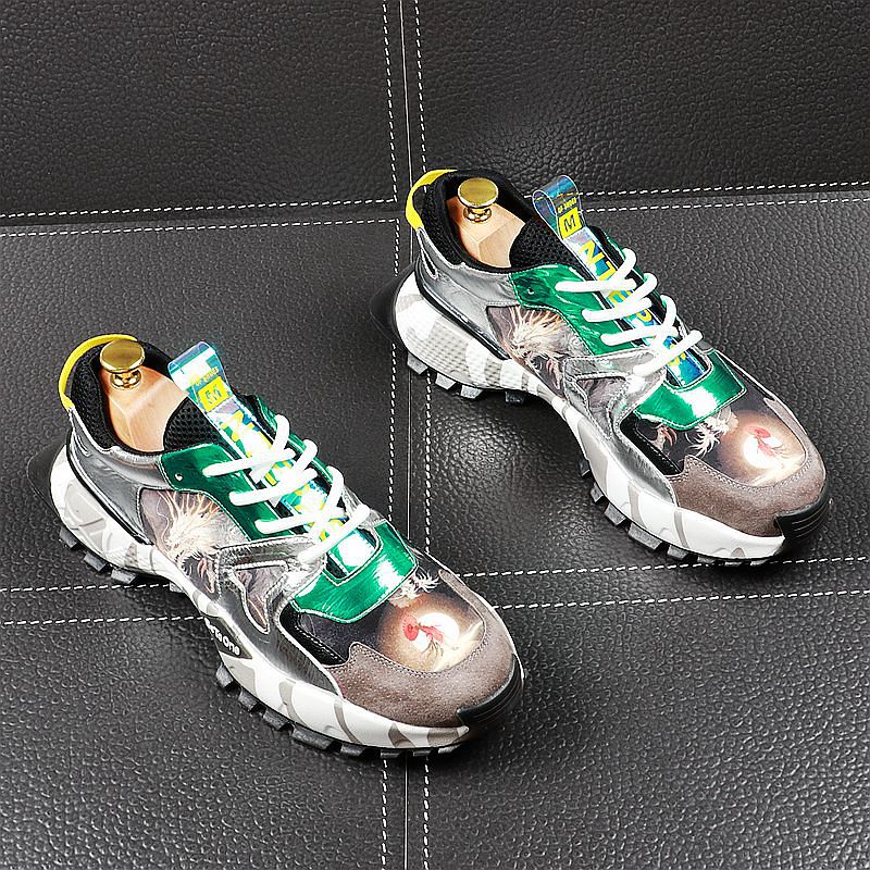 Thick Bottom Chinese Style Breathable Style Men Sneakers