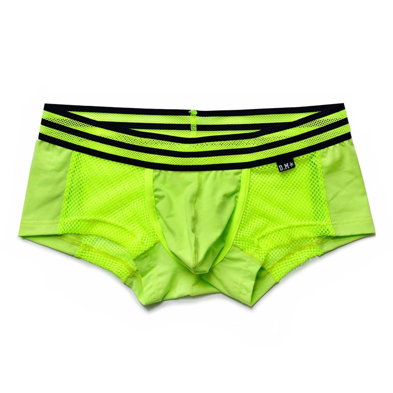 Monocolor Fishnet See Through Mesh Boxer