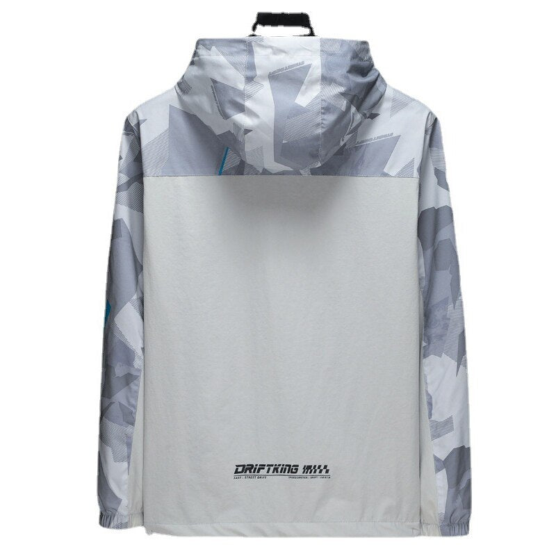 Camouflage Printed Polyester Jacket