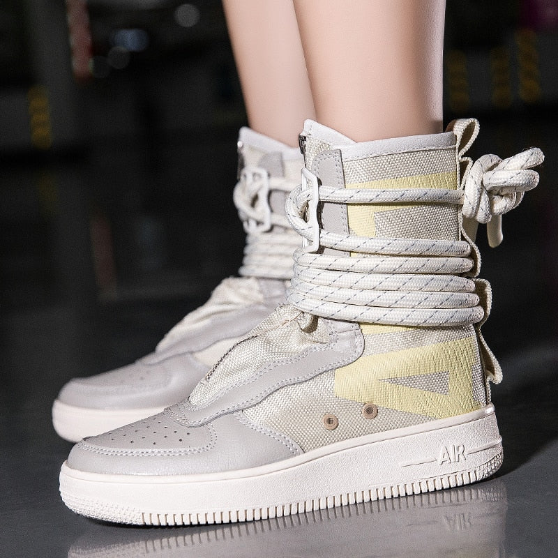 Casual High Top Ankle Lace Style Men Sneaker