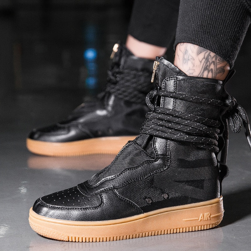 Casual High Top Ankle Lace Style Men Sneaker