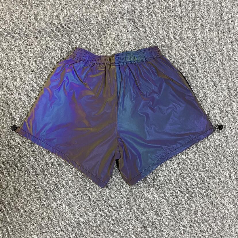 Rainbow Color Reflective Summer Shorts