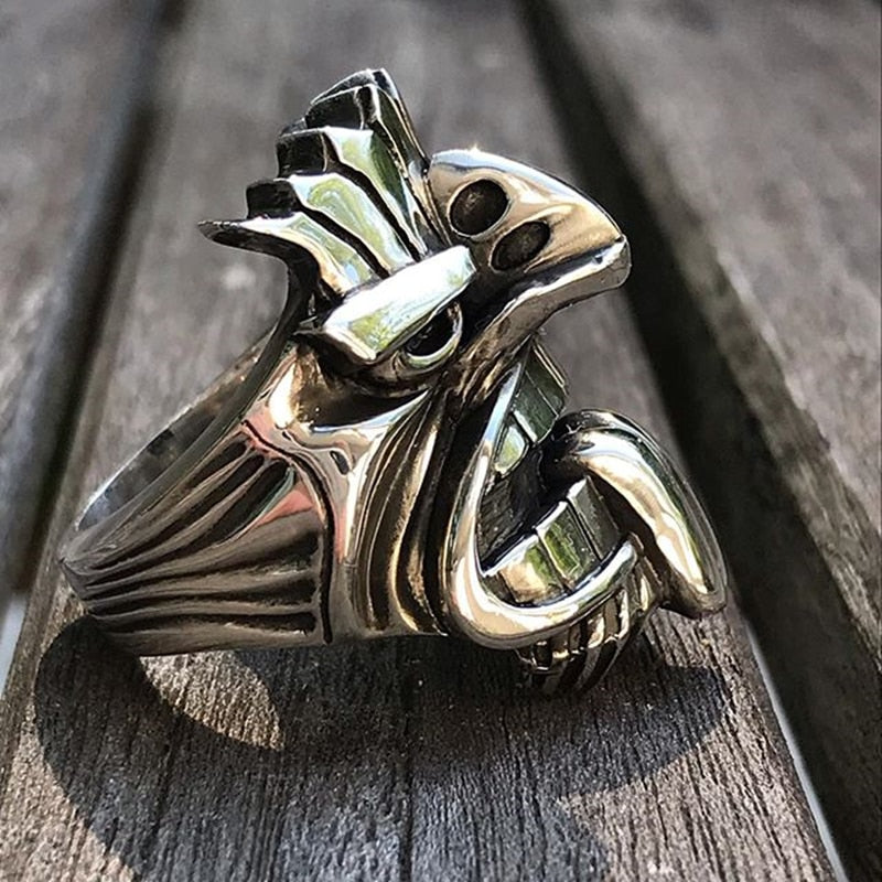 Māori Mythology Stainless Steel Tiki Totem Ring