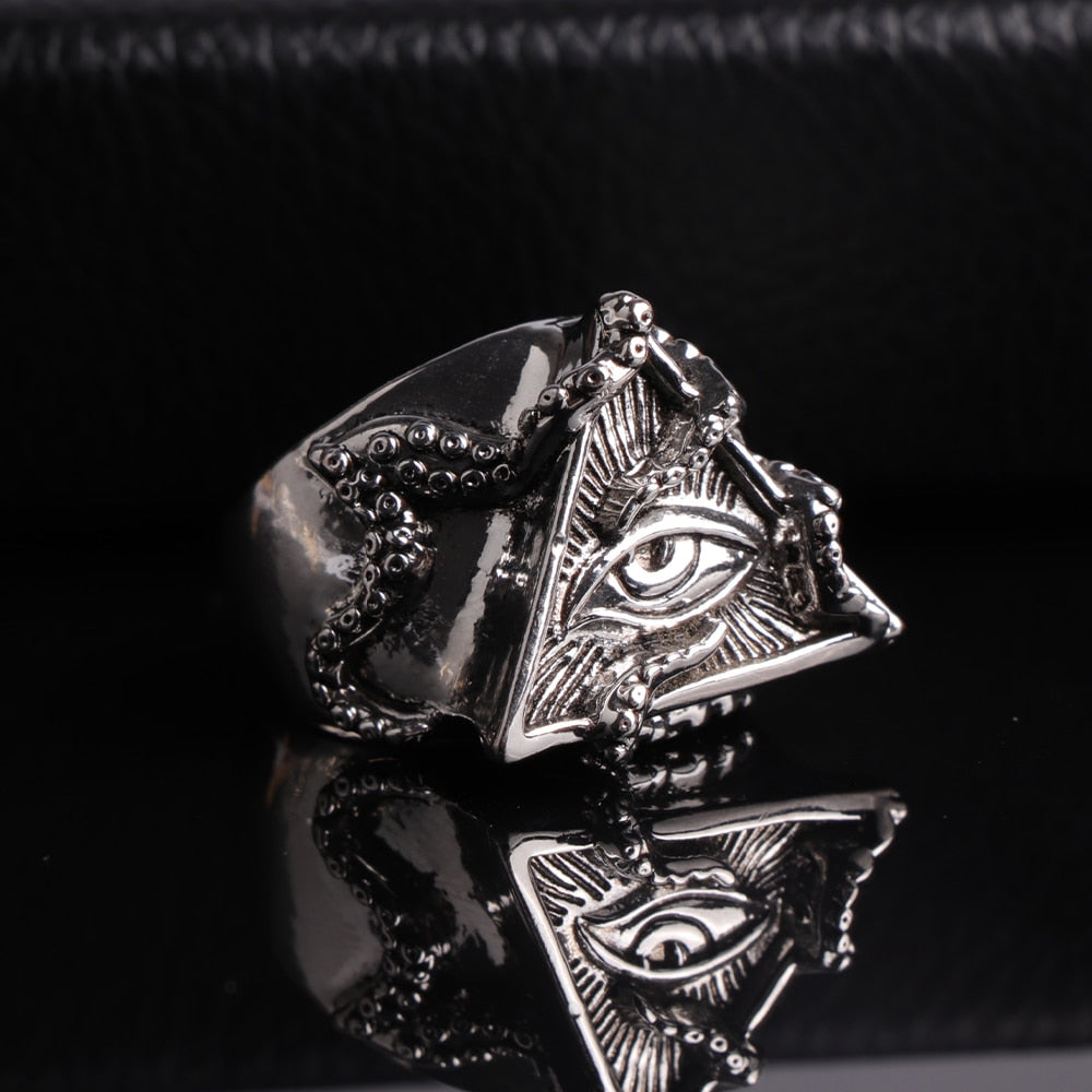 Octopus Triangle Eye Fashion Rings