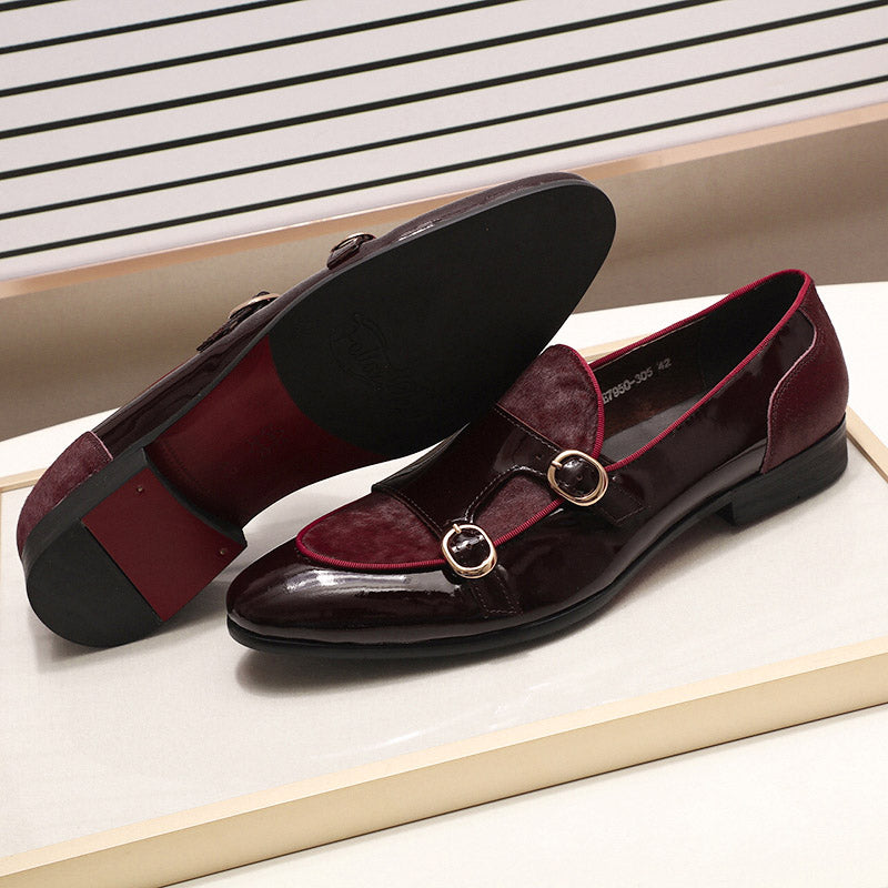 Banquet Dress Monk Strap Style Men Loafers Shoes