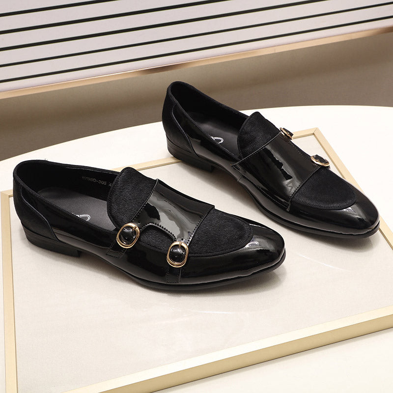 Banquet Dress Monk Strap Style Men Loafers Shoes