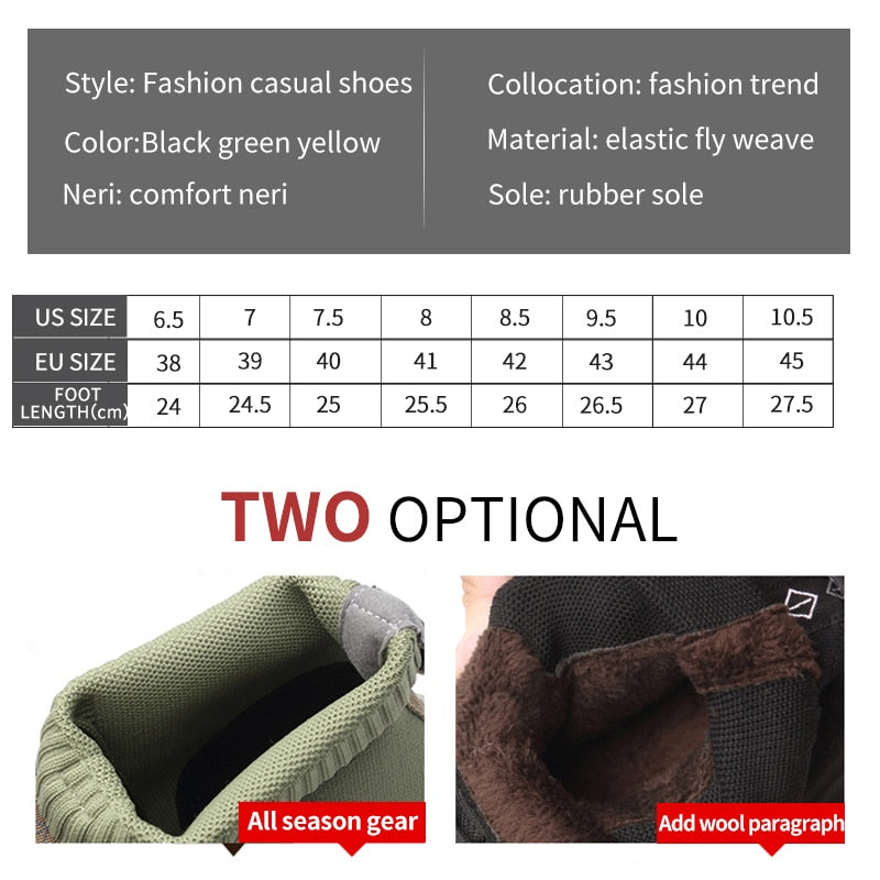 Plush Fabric Men Lace-up Ankle Boots