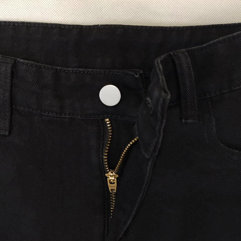 Black Ripped Regular Fit Jeans