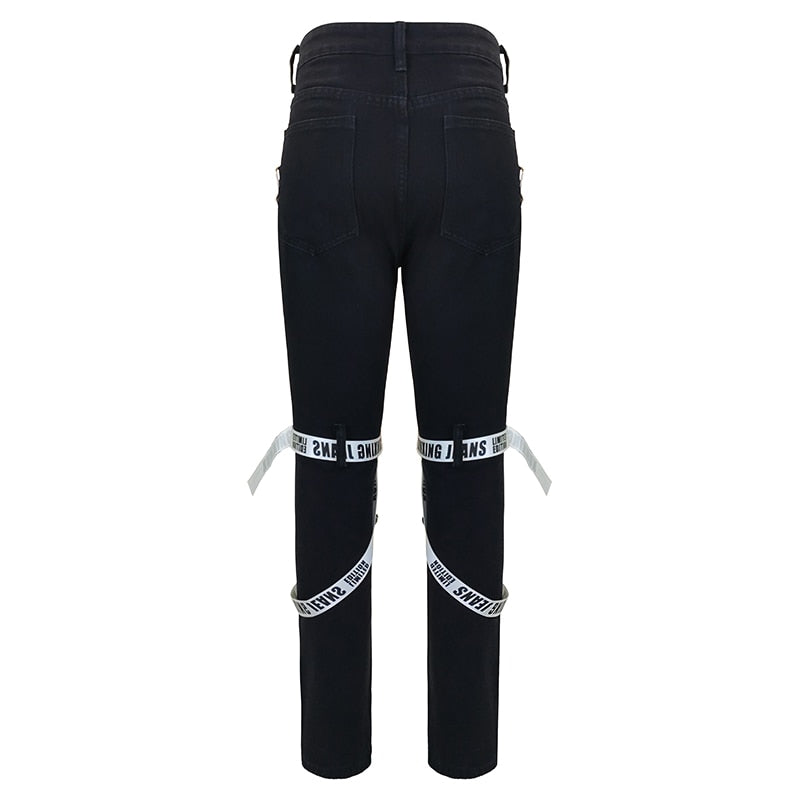 Black Ripped Regular Fit Jeans