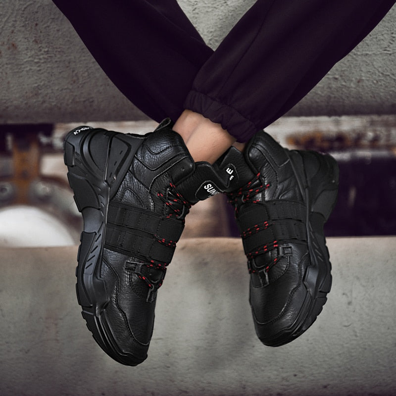 Hip Hop Lace-up Band Belt Detail Men Sneaker