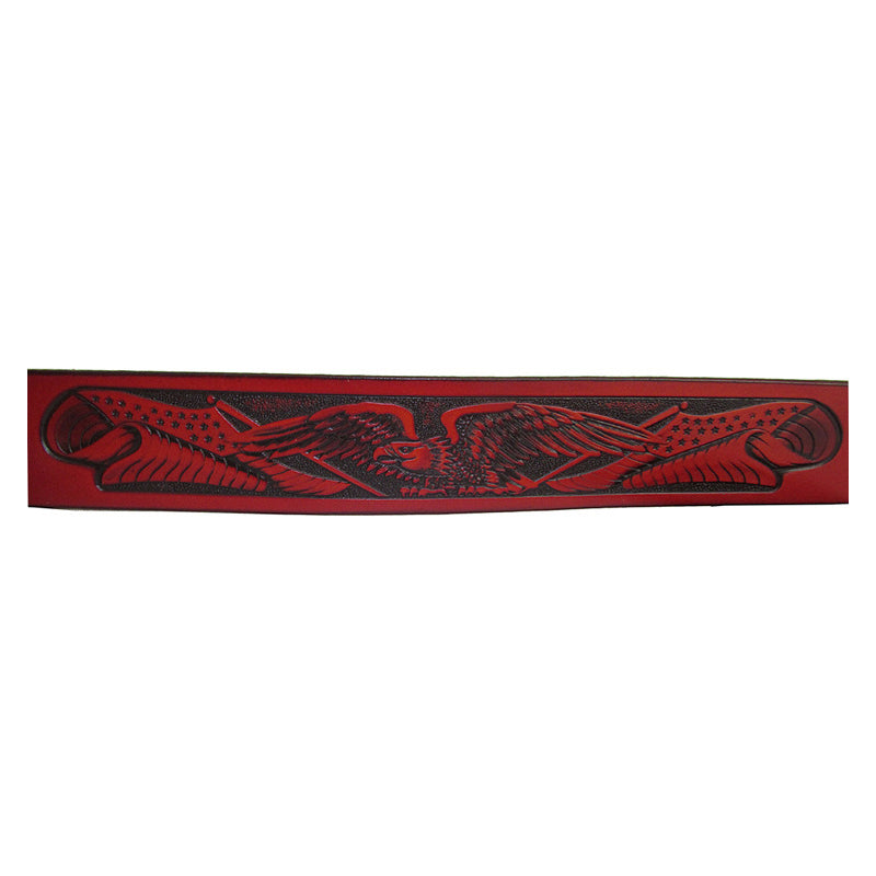 Eagle Totem Copper Smooth Buckle Men Vintage Style Leather Belt - FanFreakz