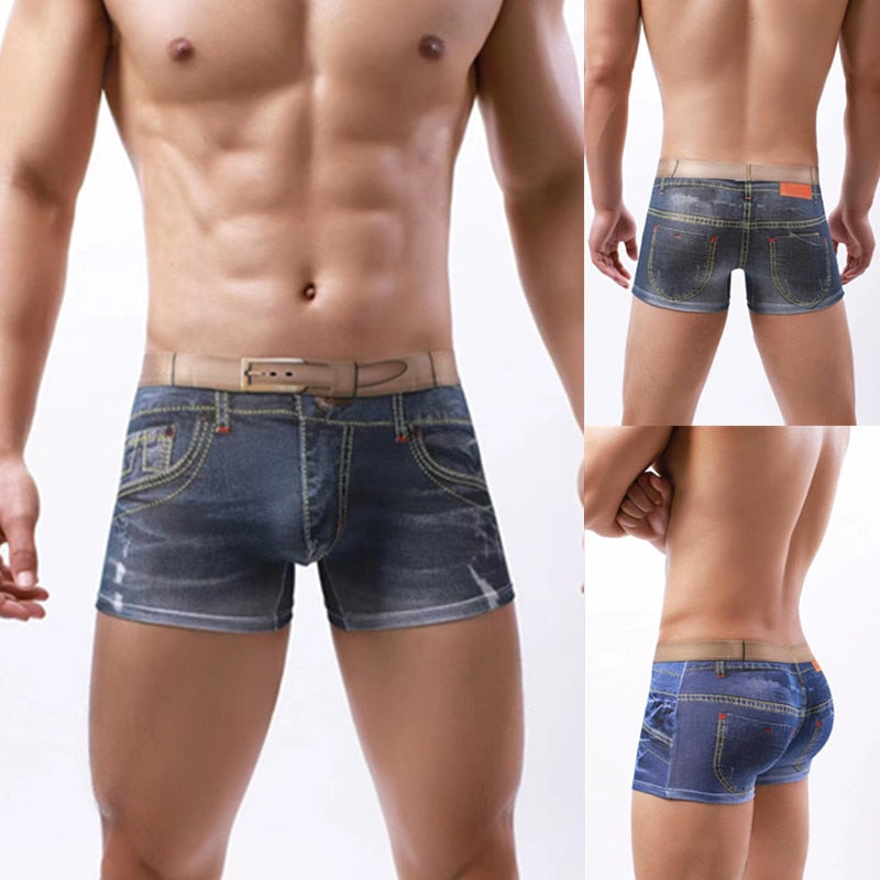 3D Jeans Design Print Boxer