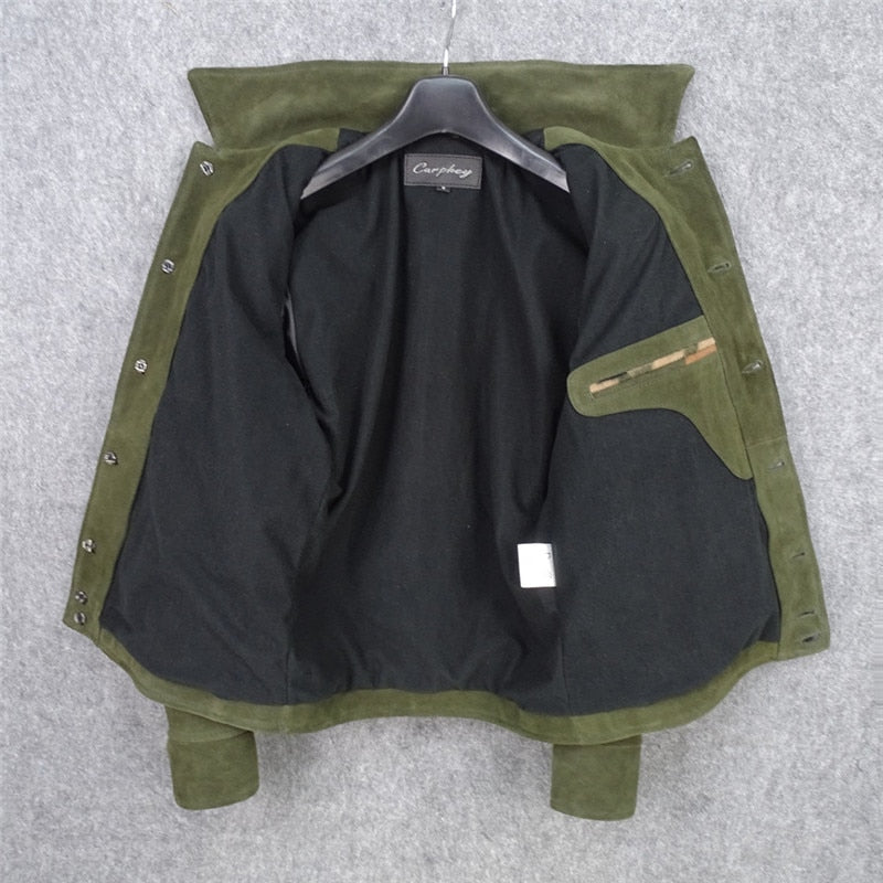 Vintage Olive Patchwork Jacket