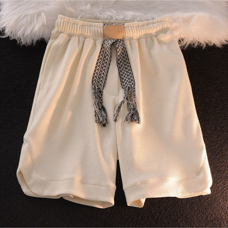 Solid Casual Loose Shorts