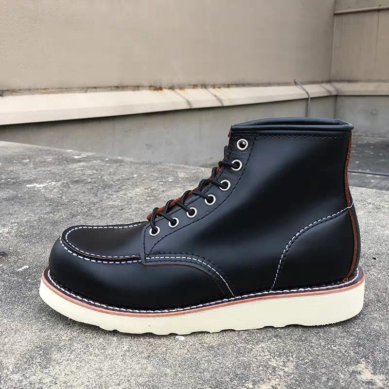 Goodyear Welted Vintage Genuine Leather Ankle Boots