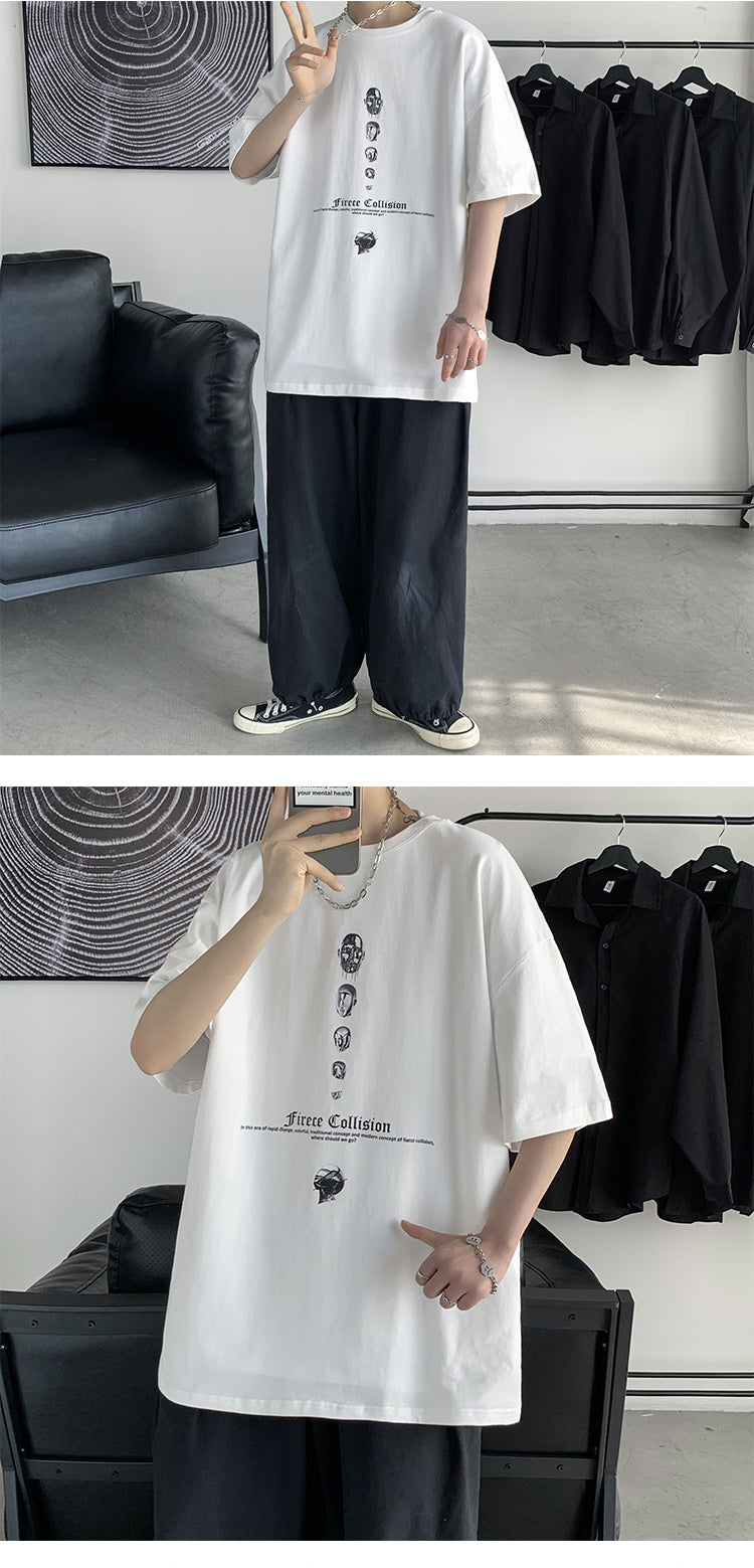 Harajuku Funny Graphic Printed Oversize T-Shirt