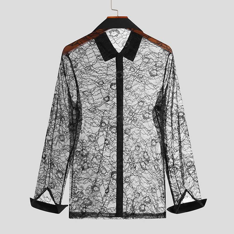 Black See Through Shirt