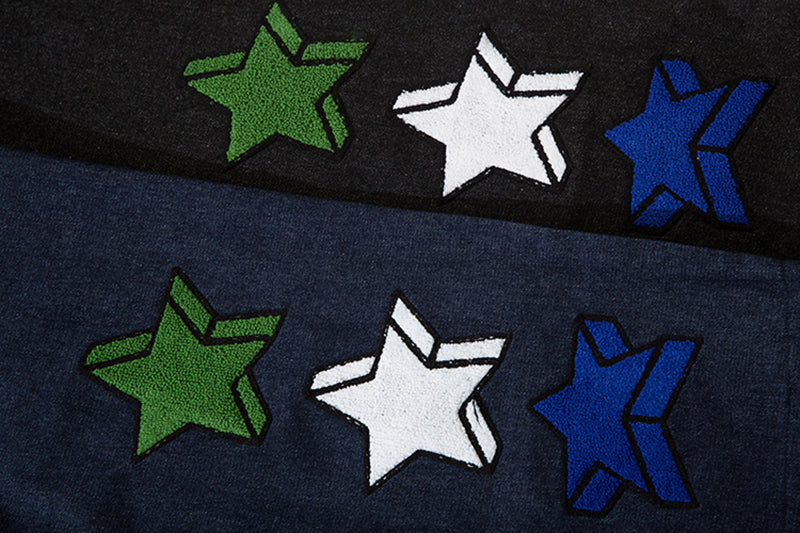 Stars Embroidery Style Loose Jeans