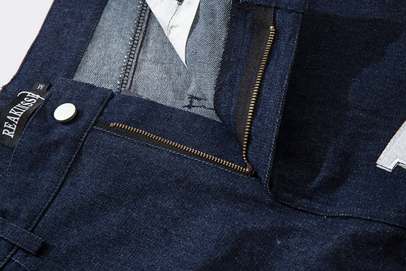 Stars Embroidery Style Loose Jeans