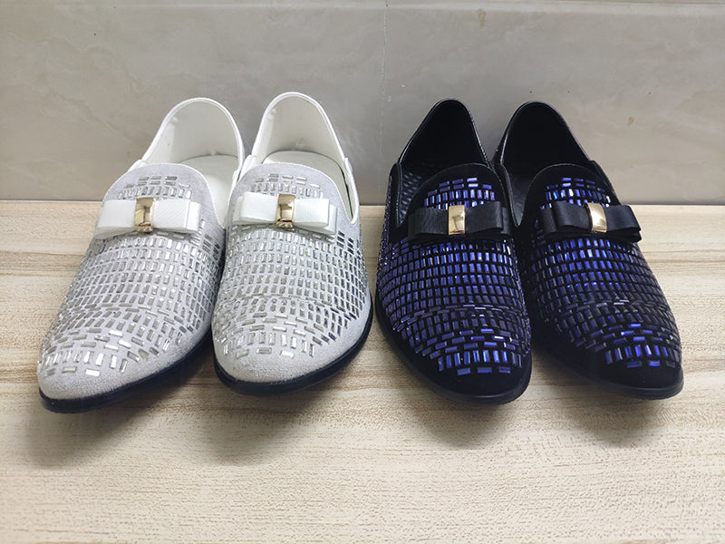 Rhinestone Rivet Loafers Shoes