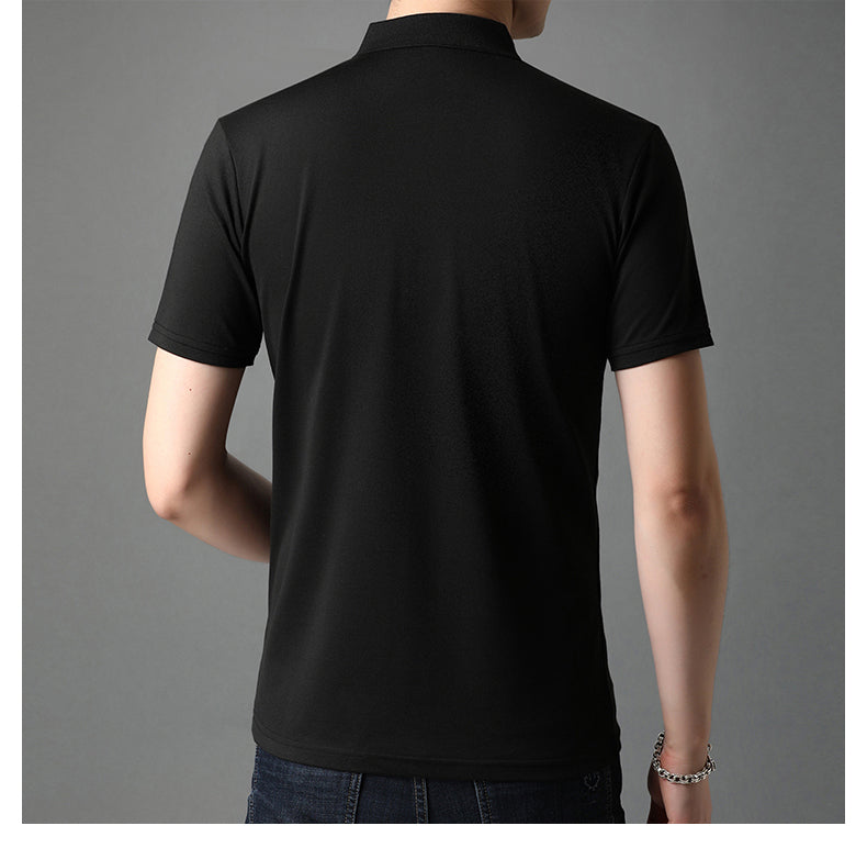 Fantasy Battle Embroidery Pattern Decorated Polo Shirt