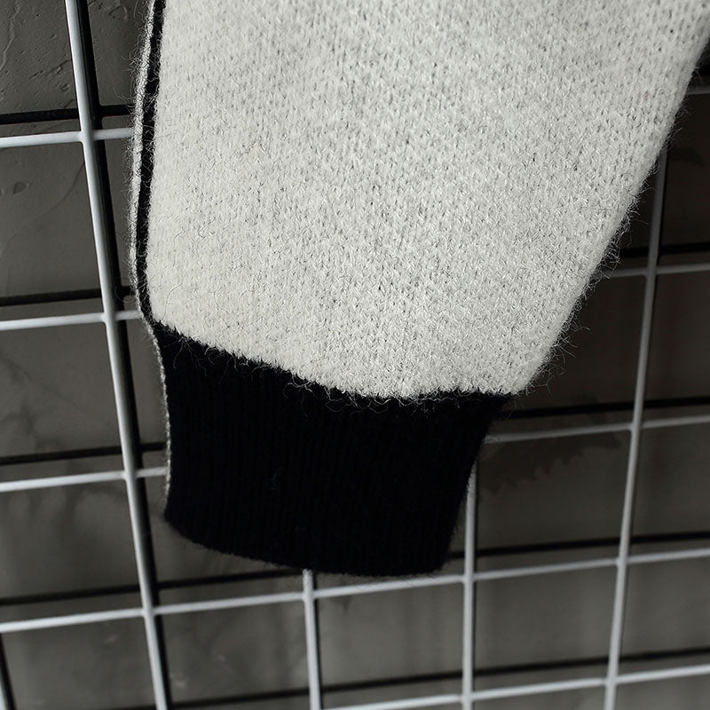 Harajuku Plaid Polyester Sweater