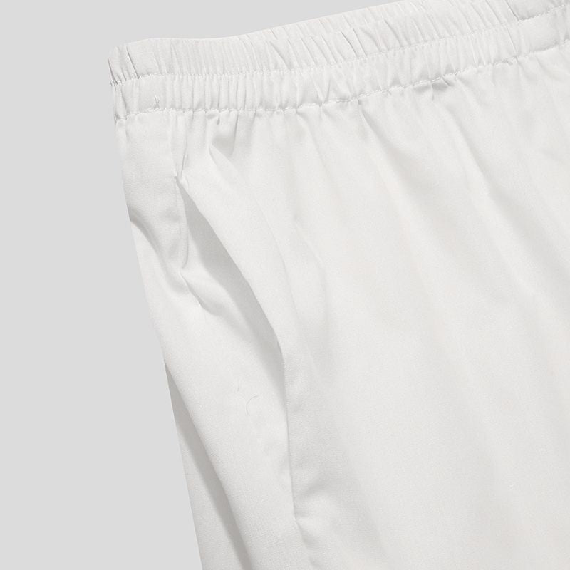 Solid White Shirt Bodysuit and Shorts Set