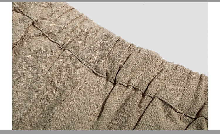 Linen Breathable Loose Fit Casual Short