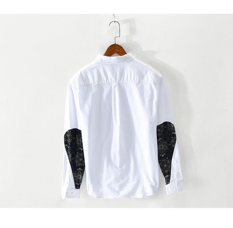 Unique Geometric Patterned Sleeve Style Shirt