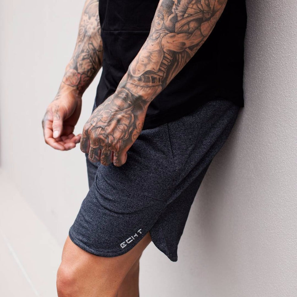 Side Cut Out Men Sweat Shorts Pants