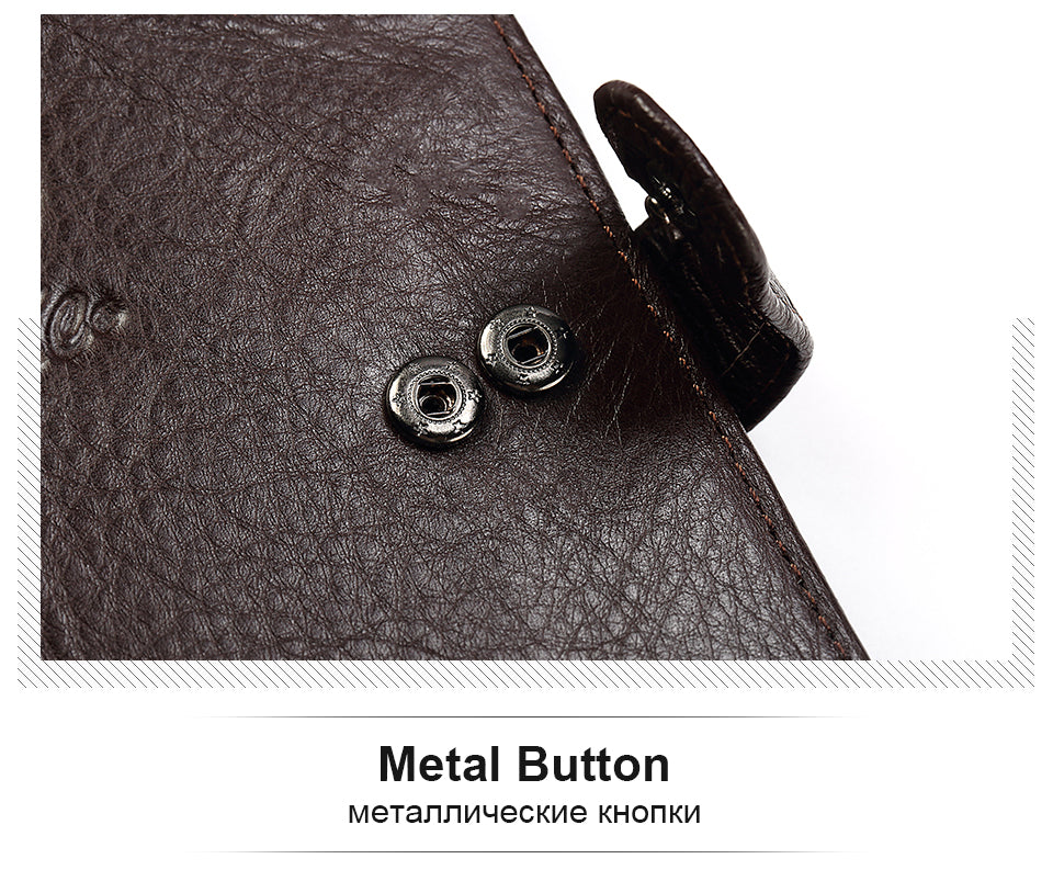 Travel Style Passport Holder Coin Purse Rfid Magic Men Leather Walet