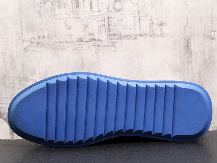 Glittering Style with Drawstring Shoelace Men High Top Sneaker