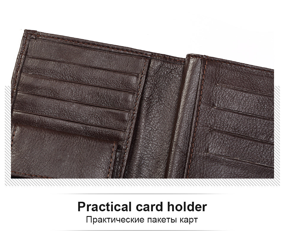 Travel Style Passport Holder Coin Purse Rfid Magic Men Leather Walet