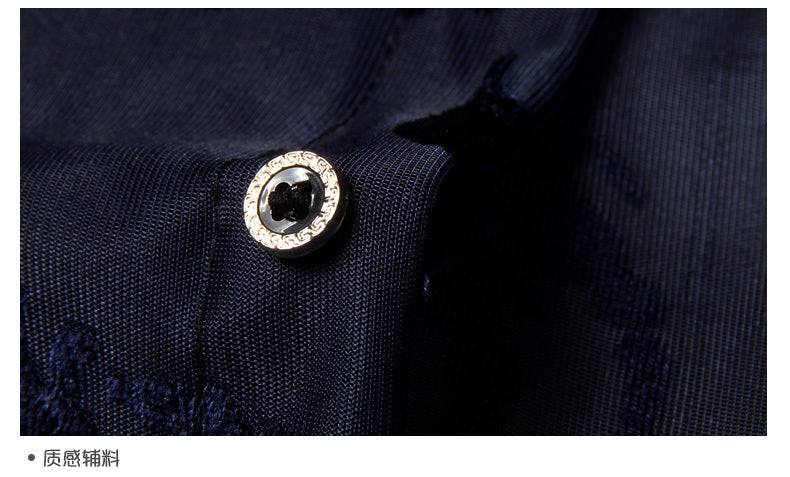 Baroque Floral Pattern Transparent Men Short Sleeve Shirt - FanFreakz