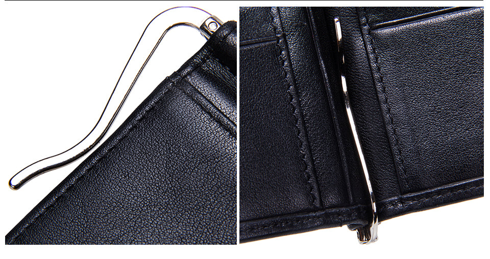 Hasp Closure Mini Money Clips with Cards Slots and Coin Purse