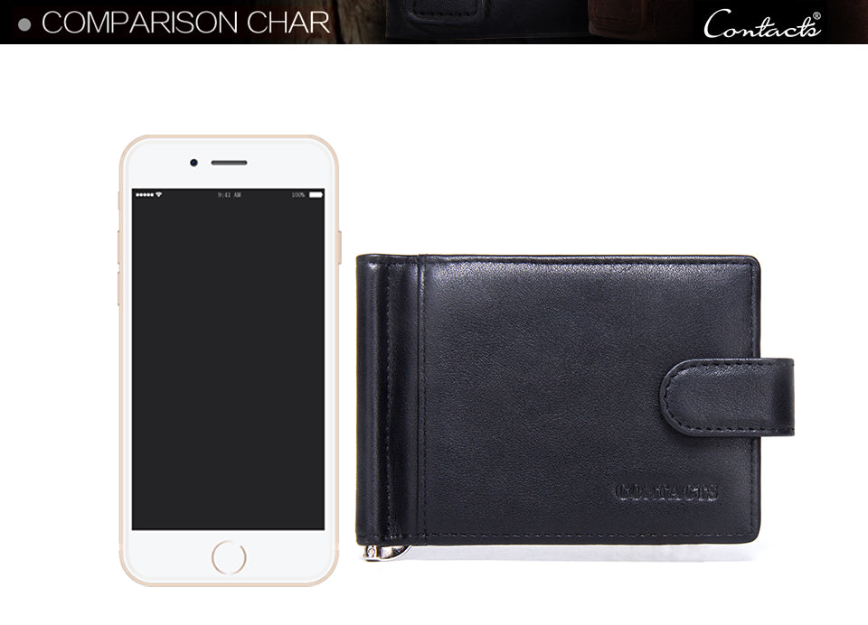 Hasp Closure Mini Money Clips with Cards Slots and Coin Purse