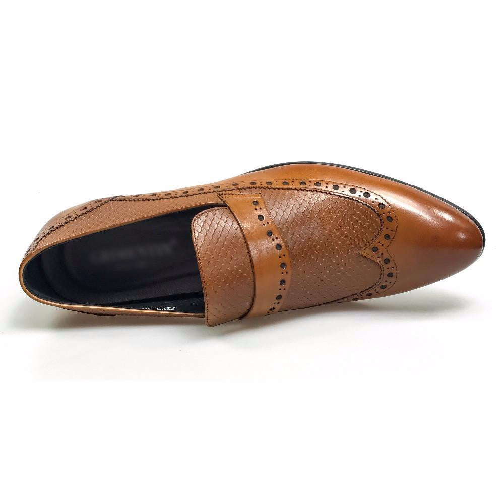 Wingtip Brogue Style Men Loafers Shoes - FanFreakz