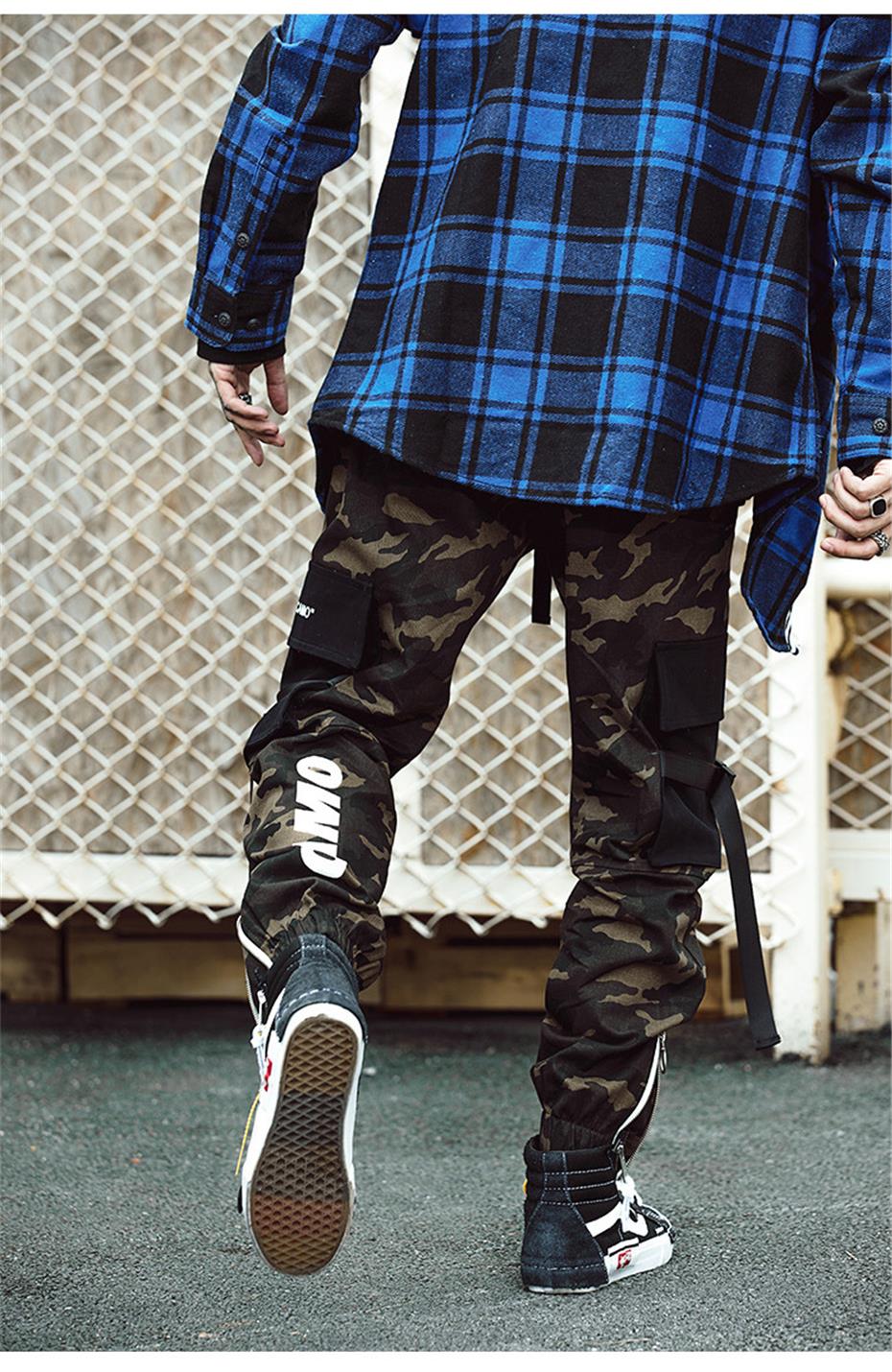 Camouflage Cotton Cargo with Patched Pocket Style Men Streetwear Pant - FanFreakz