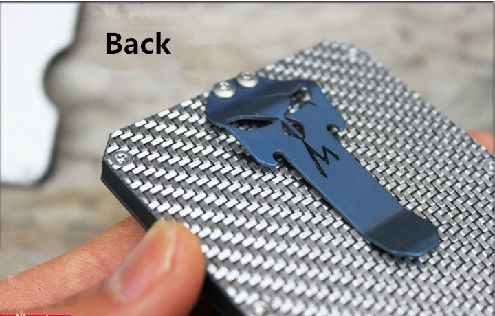 Storm Pure Titanium Alloy Clip Multifunction Men Wallet Multifunction Card Holder Man Gift