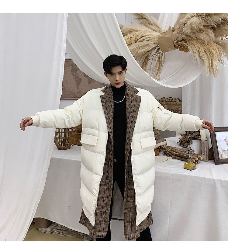 Winter Mix Coat and Padding Outer Men Long Jacket