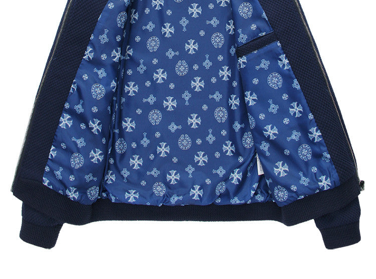 Embossed Pattern Men Slim Fit Jacket - FanFreakz