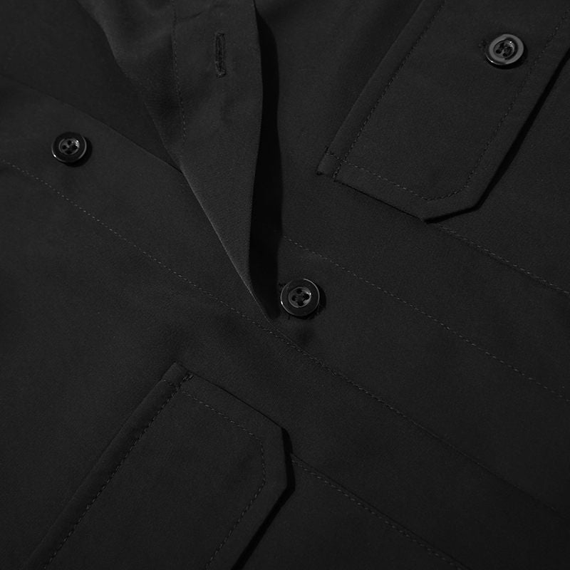 Casual Double Buttoned Pocketed Shirt