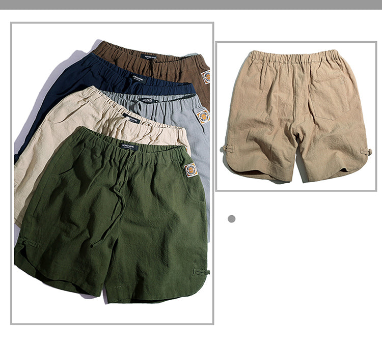 Linen Breathable Loose Fit Casual Short